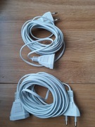 Kabel / Przedłużacz 2szt po 5m Bialy Idealny  do lampek choinkowych,  