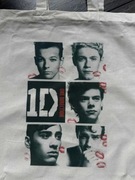 Torba tote bag one direction beige bawełna cotton bawełniana