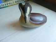 vintage figurka ptak ceramika autorstwa Paula Hoffa lata 80