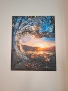 Obraz fala z ramą 40x50 cm 