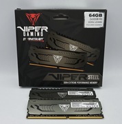 Pamięć Patriot Viper Steel, DDR4, 64 GB, 3200MHz, CL16 (PVS464G320C6K)