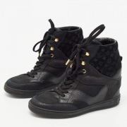 Louis Vuitton Cliff Leather High Top Wedge Sneakers skóra cielęca r. 37,5