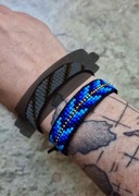 Bransoletka niebieska ściągana 