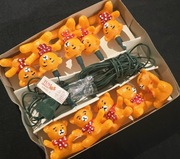 Lampki choinkowe MISIE Retro światełka na choinkę kształtki vintage prl