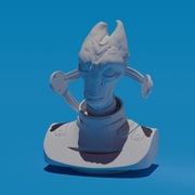 Popiersie Mordin Solus z Mass Effect