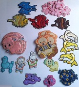 Łatki, naszywki samoprzylepne zwierzątka - w komplecie 51 sztuk