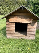 Ocieplana, drewniana buda dla psa XL