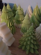 Świeca sojowa choinka spirala prezent wosk sojowy święta świeca choinka