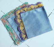 Serwetki materiałowe chustki do nosa ozdobne szare