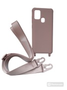 Etui z paskiem Samsung Galaxy S21 różowe 