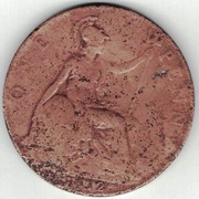 96 Wielka Brytania 1 pens penny 30,8 mm 1912 stan 3-