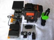 Poziomica laserowa HILDA 4D 16 linii 360 + 2x akumulator, walizka