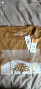 Timberland herbaciany t-shirt rozm XL jak XL/XXL biały nadruk drzewko