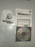 Windows 95 oryginalna płyta, książka, plus płyta Explorer