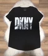 Czarny t-shirt DKNY S