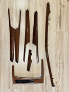 AUDI Q5 80A DEKOR LISTWA DESKI Komplet DREWNO BRĄZ (Walnut Brown)