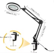 Lupa USB 8x/10x z podświetleniem 72 LED 3 kolory do elektroniki i skóry