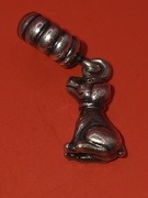 Unikat Pandora charms Autentyczny Pandora Srebrny  Buddy Cute Dog Dangle 