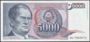 Jugosławia 5000 dinarów 1985 - Josip Broz Tito - stan bankowy UNC