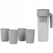 Dzbanek z filtrem + 4 kubeczki