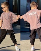 Zestaw dla chłopca bluzka + spodenki 110/116