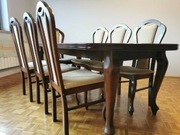 Stół jadalny duży z krzesłami 