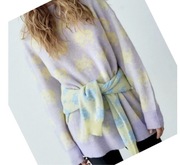 Nowy żakardowy sweter Zara Space Invaders S