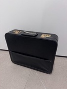 Czarna walizka vintage PRL neseser