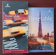 Rozkład lotów Emirates - 2 różne - lata 2007-2011 