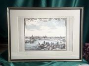 Miedzioryt, „Dresden. Capitale de la Misnie” Drezno pejzaż grafika