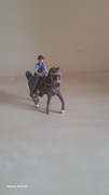 Schleich Koń z siodłem + jeździec 
