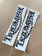 2szt TRIUMPH czarne Naklejki na bak na motocykl - Producent Naklejek