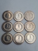 1 zł złoty 2008, 2010 i 2012 r 9 Pięknych Menniczych Monet