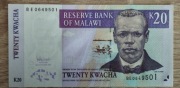 Malawi 20 Kwacha 2007  P-52c UNC 