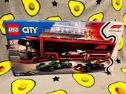 Lego 60445 F1 Ciężarówka z bolidami RB20 i AMR24 TIR, naczepa 1086 el.