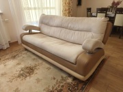 Sofa z funkcja spania + poduszka dekoracyjna