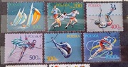 Znaczki Polska - Sport J. Brodowski z 1990 roku - komplet