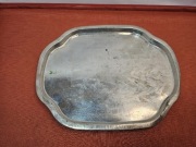 stara metalowa taca prl retro baza pod grawer lub nadruk reklamy 41x34 cm