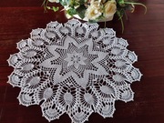 PIĘKNA KORONKOWA SERWETA RĘCZNA ROBÓTKA 62cm