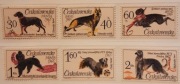 Czechosłowacja 1965 Mi 1542-7  pies psy myśliwskie seria idealna