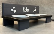 Bufet dla kota psa Imienny Stojak Personalizowany