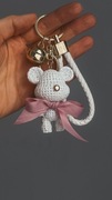 Brelok do torebki kluczy plecaka zawieszka miś 3d 