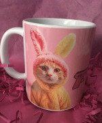 Kubek z napisem na Wielkanoc na Zajączka na wiosnę na prezent 