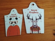 Zestaw 2 szklanych desek Boże Narodzenie 