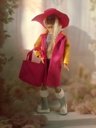 Kurtka oraz kapelusz i pojemna torba 