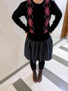 Spódniczka / Granatowa / Damska / M / L / Lemonada / W kratę