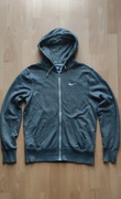 Nike Hoodie Zip z kapturem Grey logo haft white