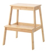 Taboret ze schodkiem TENHULT, IKEA, nowy.