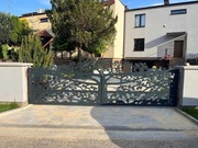 Brama wjazdowa i furtka aluminium malowane proszkowo