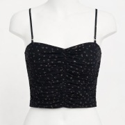 Czarny krótki  top mango cena sklepowa 140 zł rozm s